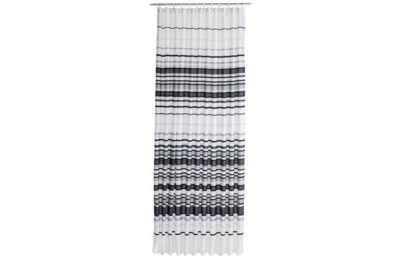HOME Stripe Shower Curtain - Black and White
